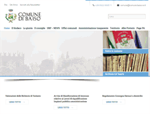 Tablet Screenshot of comune.baiso.re.it